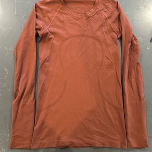 Lululemon Swiftly Tech Long Sleeve Size 4 Rust